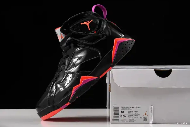 Rep TBK Retro Air 313358-006 Patent Black Jordan 7 0601